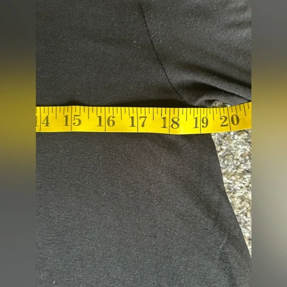 5/$25 Zenana Premium black boho draping loose fitting midi dress size medium - Picture 4 of 9